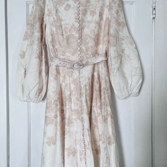 ELLIE MAKIR Belted Linen Shirt Dress - Picture 7 of 8